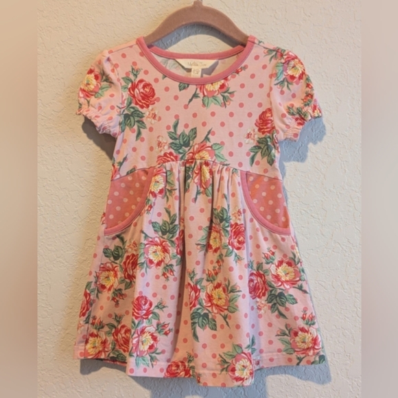 Matilda Jane Dress Brilliant Day Dream Pretty in Pink Flowers - Picture 1 of 3